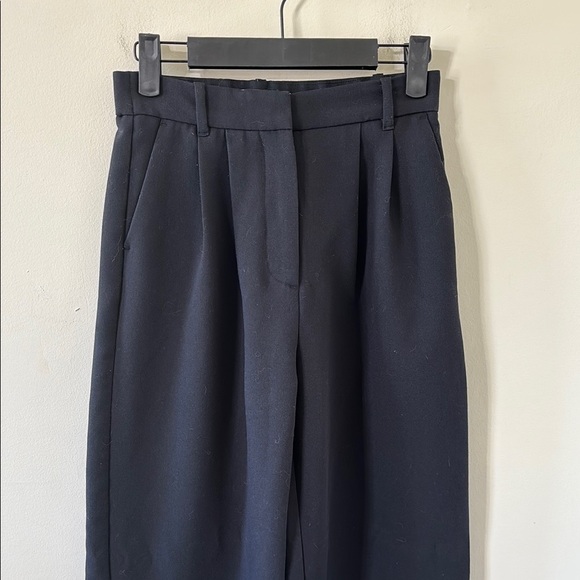 Abercrombie & Fitch Sloane Tailored Wide Leg Pant Black Size 24/00 - Picture 4 of 11